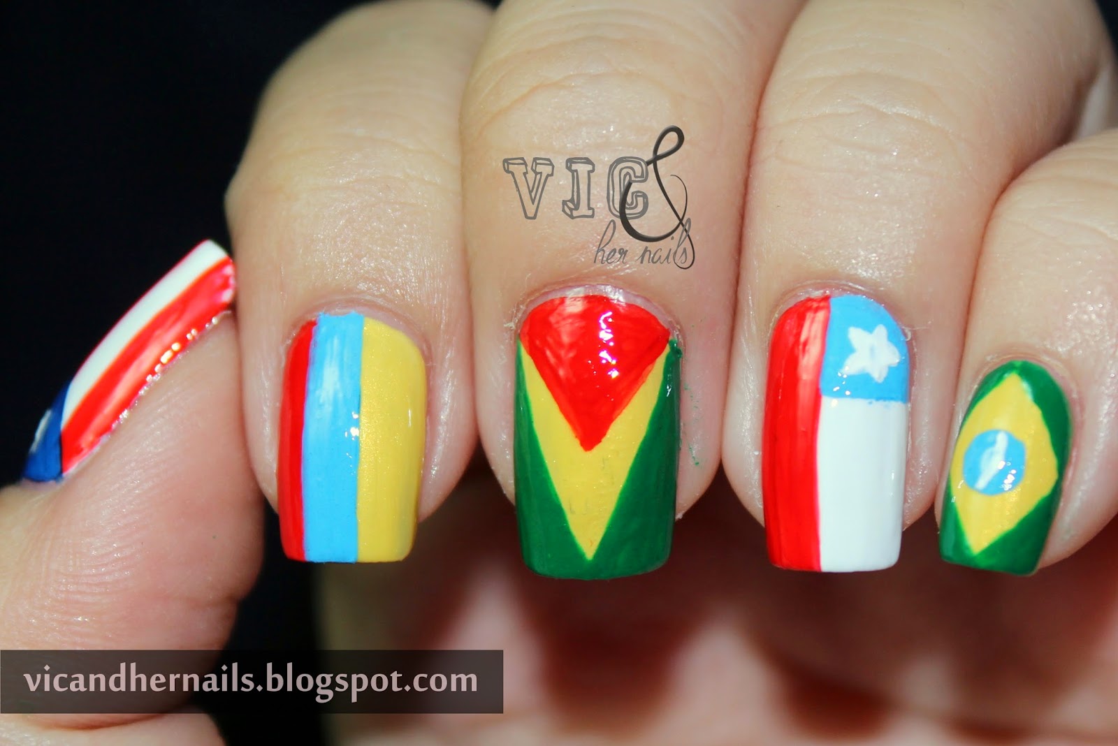 Vic and Her Nails Crumpet's Nail Tarts 33 DC Day 16 South America