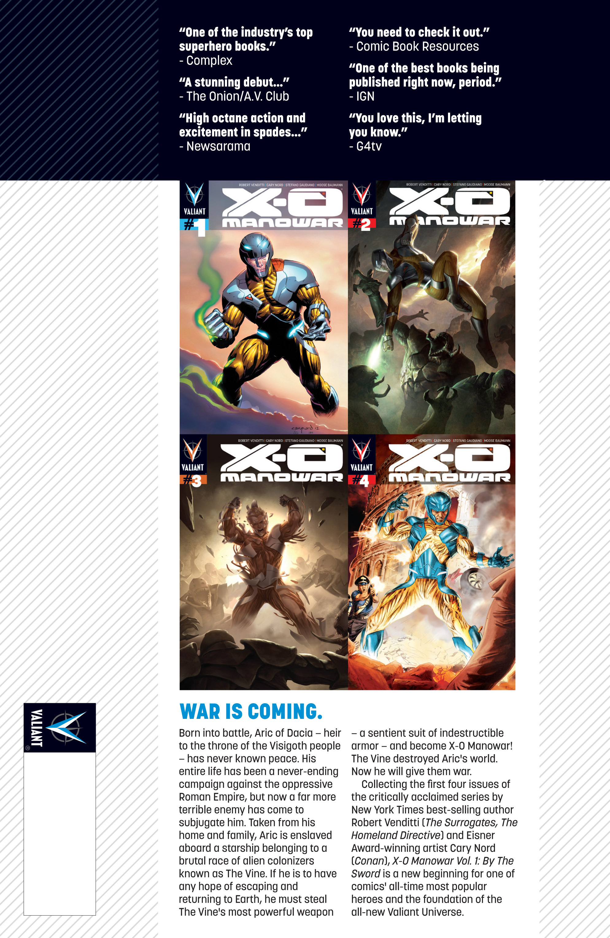 Read online X-O Manowar (2012) comic -  Issue # _TPB 1 - 108