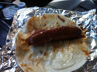 BBQ Barbecue Barbeque Bar-B-Que Rosebud Texas Sausage Wrap