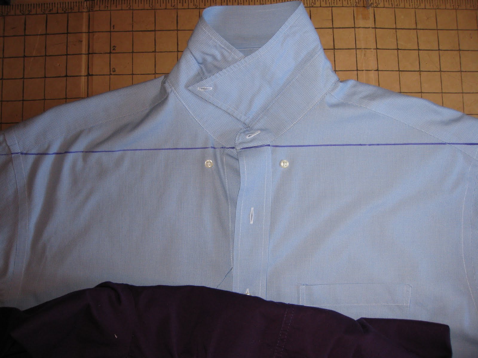 Seamingly Smitten: TUTORIAL: Men's dress shirt to MY NEW DRESS