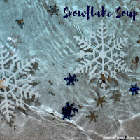 Snowflake Soup. Winter Sensory Play for Children.