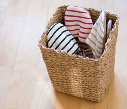 Cestas de mimbre para ordenar tus zapatos