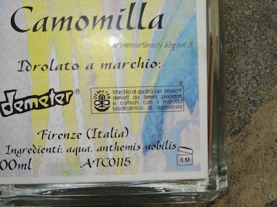 tonico camomilla inci