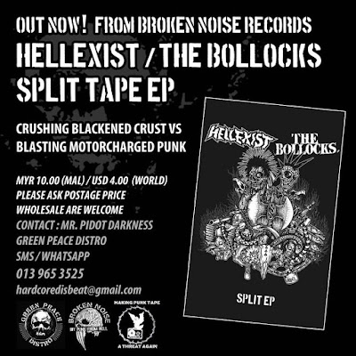 Hellexist / The Bollocks – Split EP (2016)