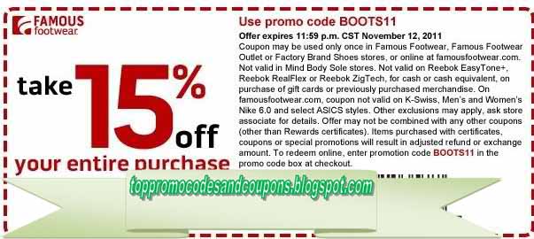 Free Promo Codes and Coupons 2023: Famous Footwear Coupons Free Promo Codes and Coupons 2023: Famous Footwear Coupons