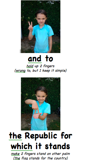 Mrs. Goff's Pre-K Tales: Throw Back Thursday - The Pledge in Sign Language