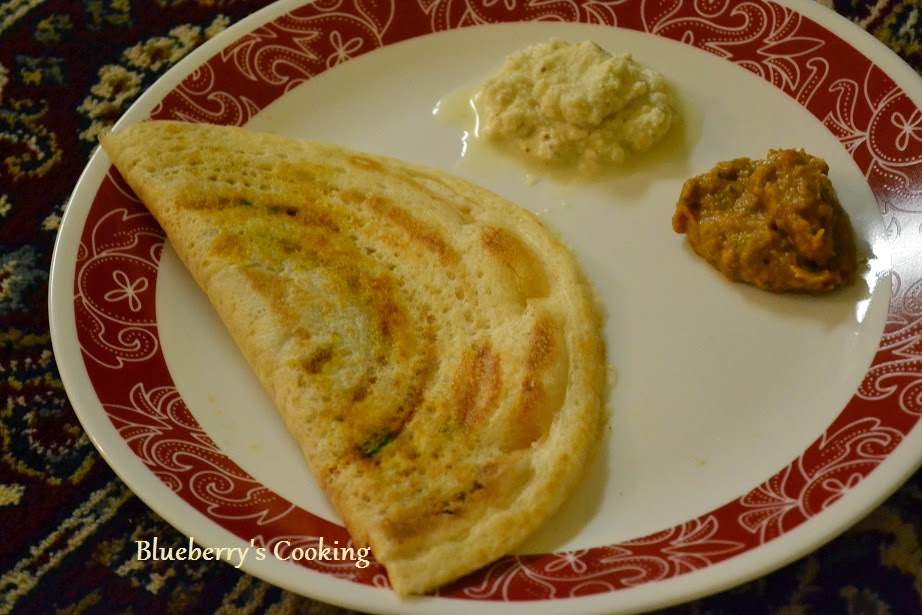 Blueberry's Cooking Cauliflower Masala Dosa(i) / Gobi Masala Dosa