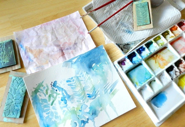 Abstract Watercolor Painting Art
