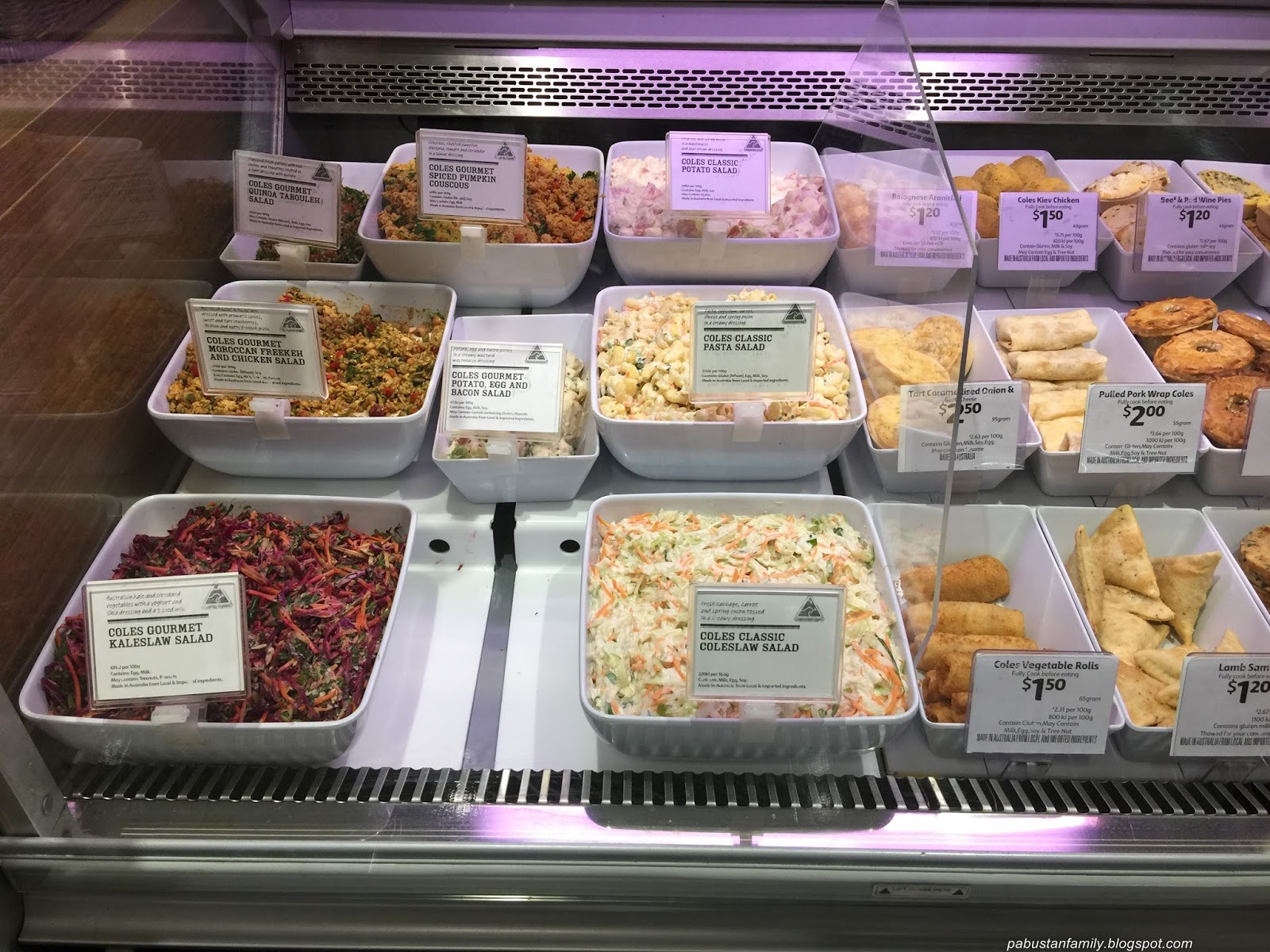 Family Travelogue TakeAway ReadyMeal at Coles Supermarket, Perth City