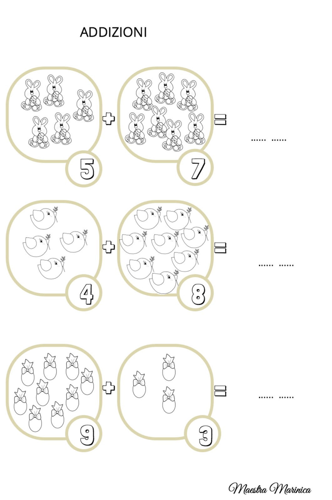 Maestra Marinica Matematica In Prima
