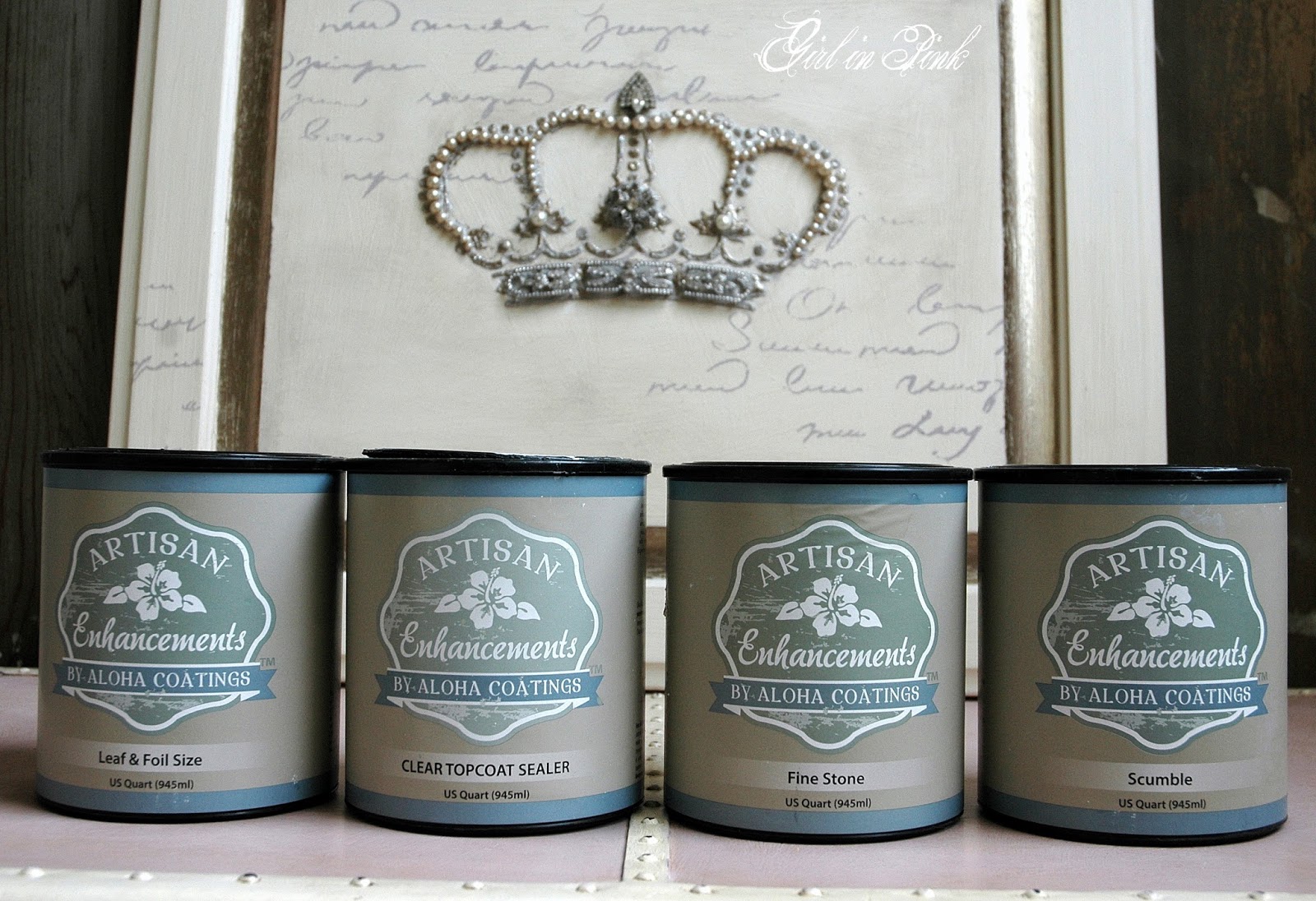 Girl in Pink The Crown Jewels, Artistic Paint Finish Video and Tutorial