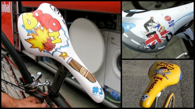 sliding forward on bike saddle