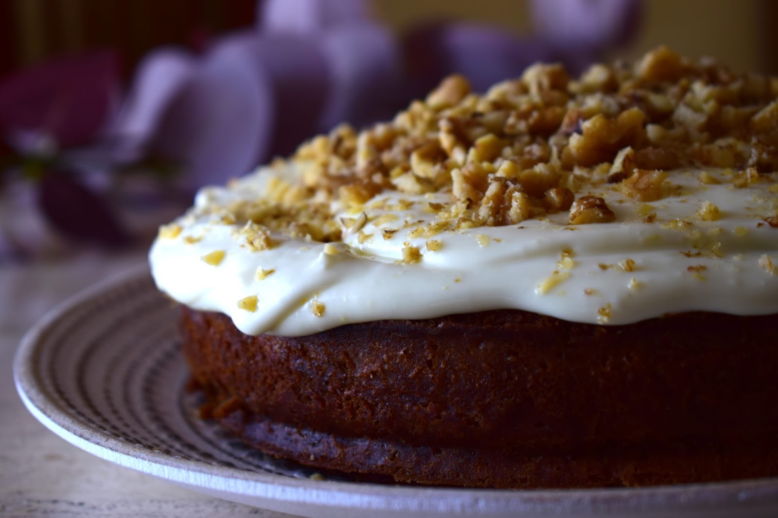 Carrot cake o bizcocho de zanahoria.