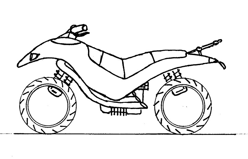 ART AND DESIGN STUDENT Quad Bike Sketches