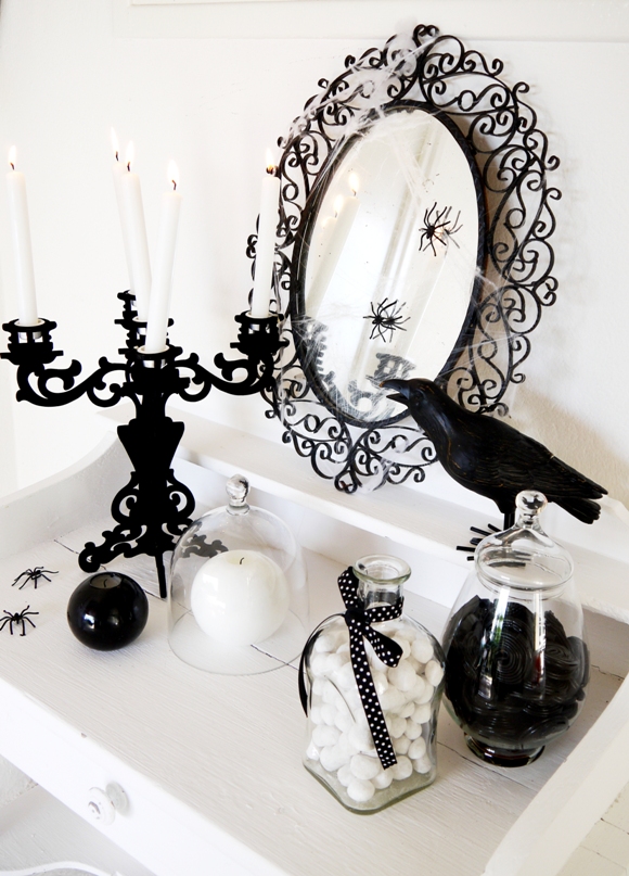 Black and White Halloween Decorating Ideas Party Ideas Party