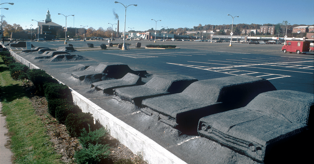 Just A Car Guy the "Ghost Parking Lot" of Hamden Ct... gone now, but a