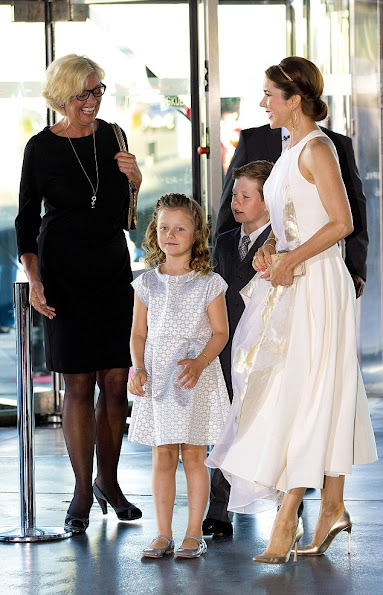 Crown Princess Mary, Princess Marie, Prince Frederik, Prince Jaochim at Prince Henrik's 80th birthday gala