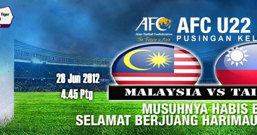 Malaysia Vs Taiwan 28 Jun 2012  Kelayakan Piala Asia (AFC 