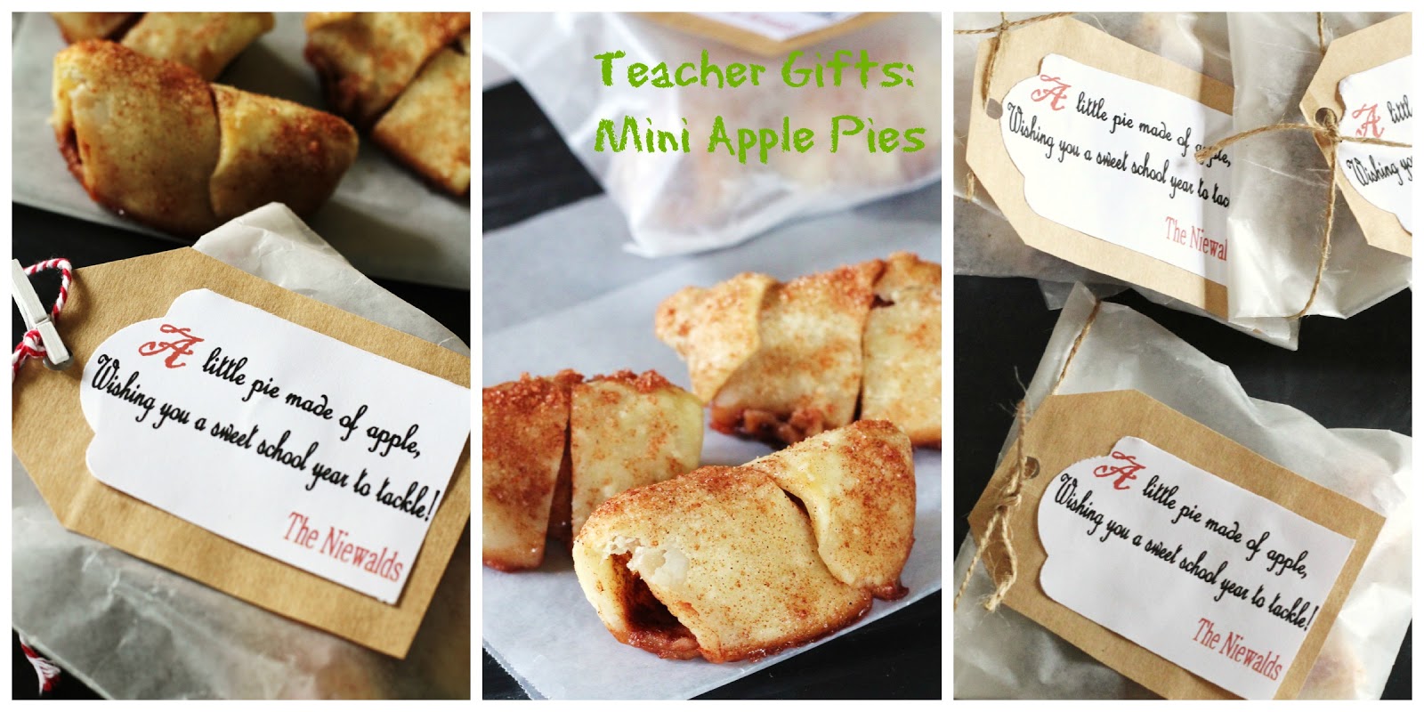 The Niewald Kitchen Table Back to School Teacher Gifts Mini Apple Pies