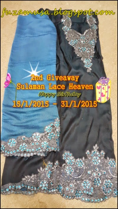 2nd Giveaway Sulaman Lace Heaven - Happy Birthday