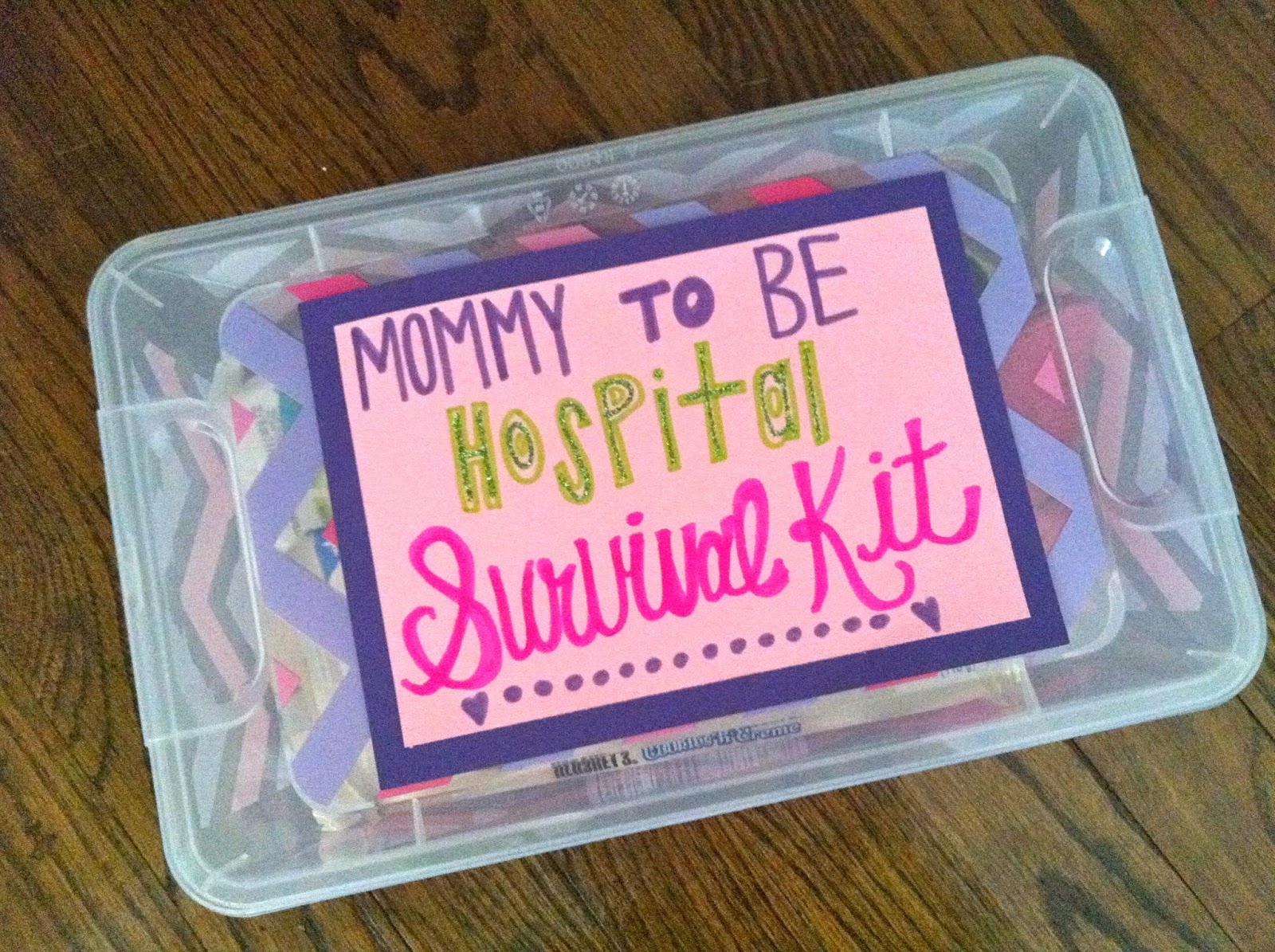 It's All Happening. Mommy To Be Hospital Survival Kit