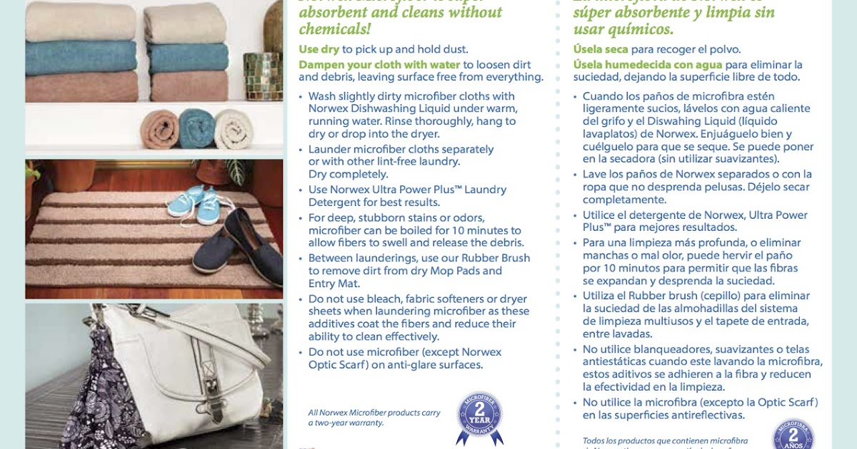 Rebecca Lange Norwex Independent Sales Consultant Microfiber Use and