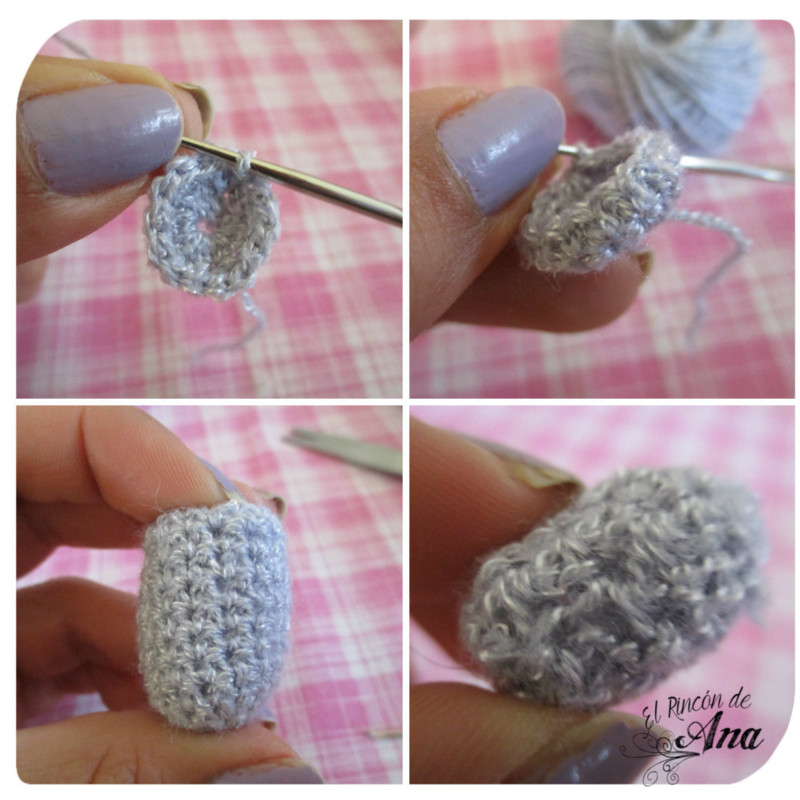 Oso tejido con ganchillo 