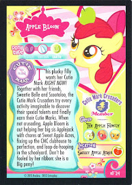 My Little Pony Apple Bloom Series 1 Trading Card