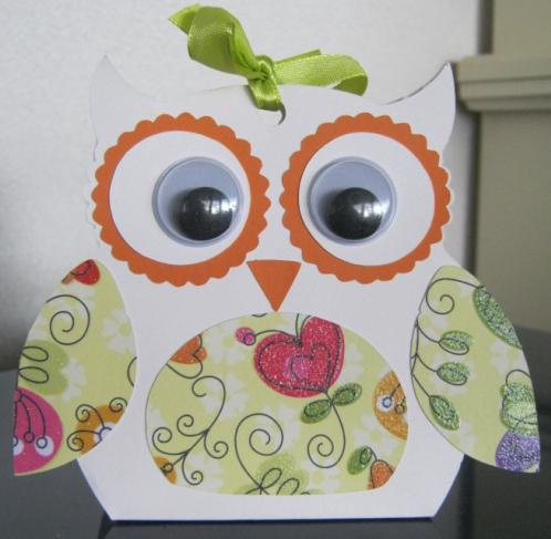 Ria's Kaarten: Uilendoosje