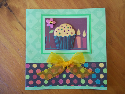 Cupcake Themed Card