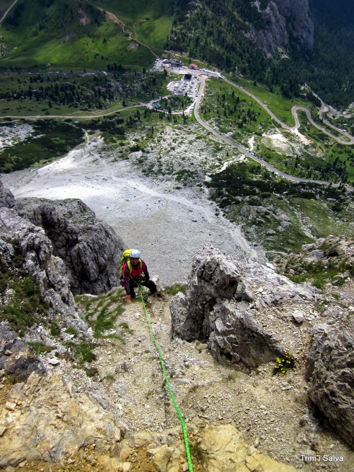 TRINI Y SALVA Vía "Del Buco", por la entrada original Piccolo