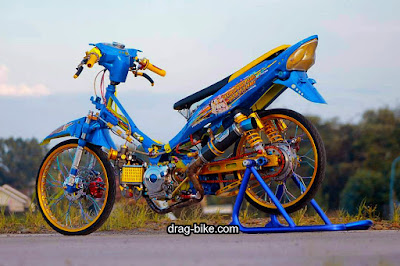 Modifikasi motor Jupiter Z Drag Bike