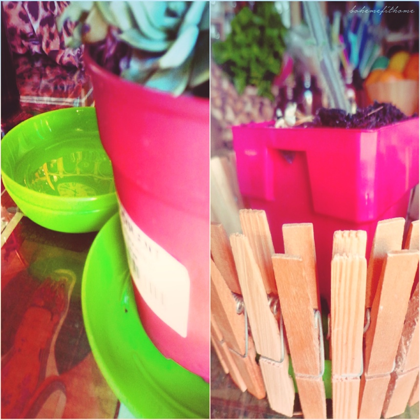 Homeboheme ☾ diy Planter Saucers 'Peg Rim'