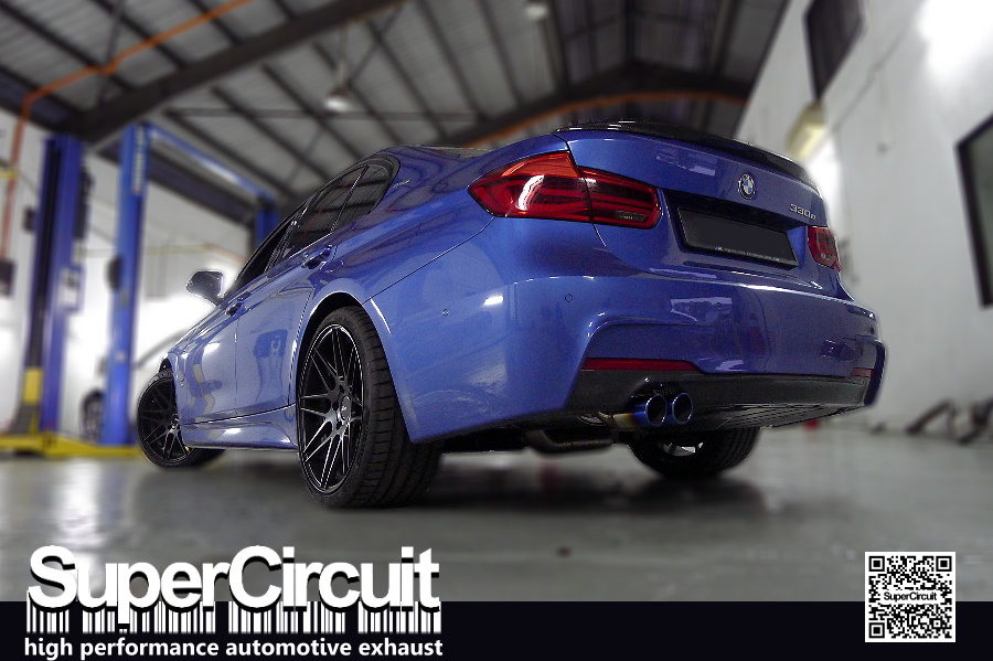 SUPERCIRCUIT Exhaust Pro Shop BMW F30 330e Catback Exhaust Customization