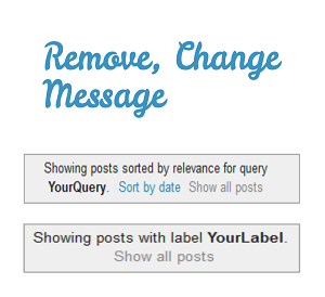remove, change showing posts with label in blogger