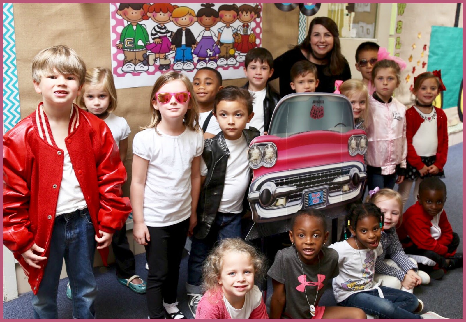 Busy at Home 50's Day at Dean Road Elementary [KindergartenTwins}