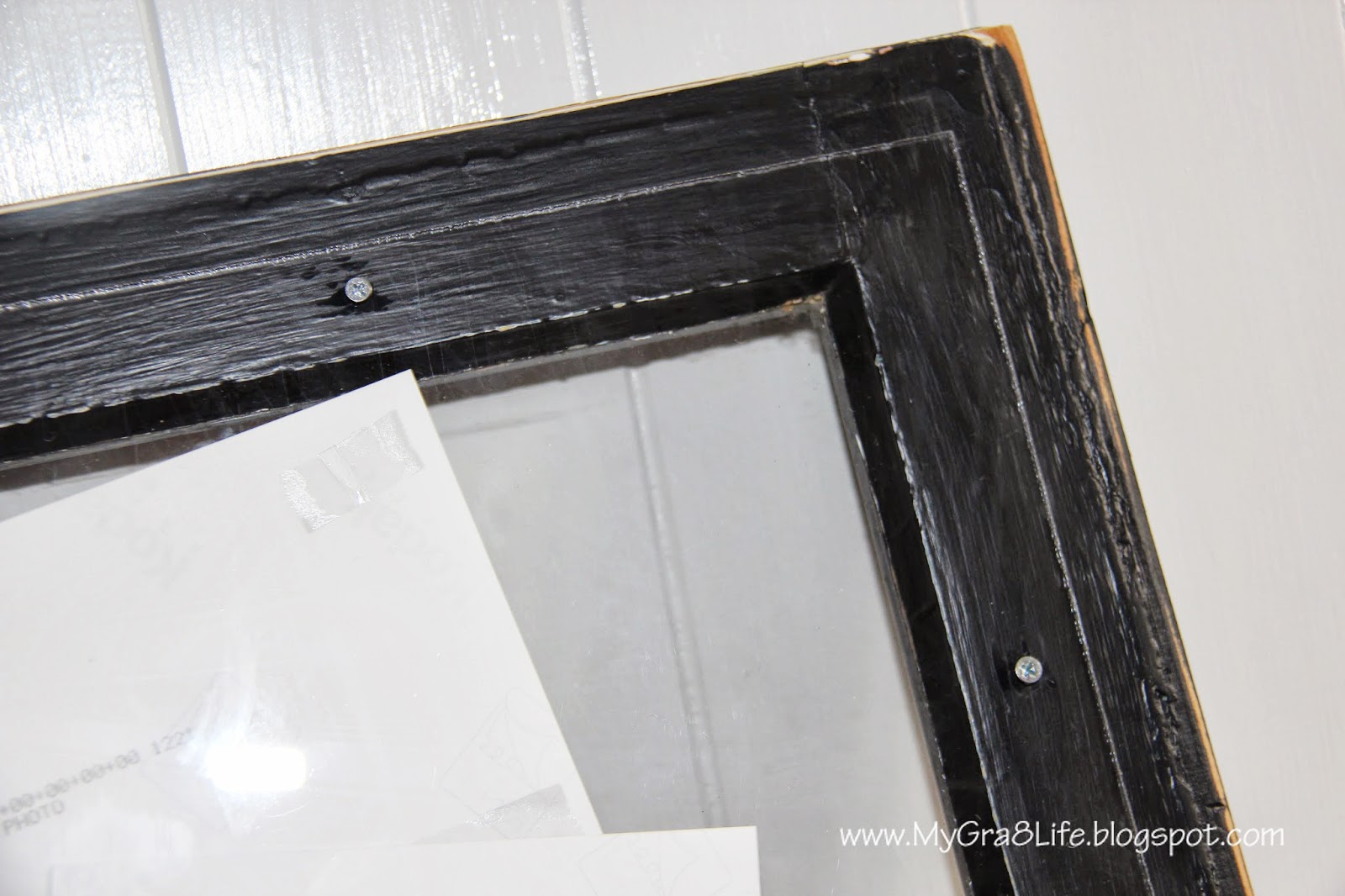 My Gra 8 Life How to Make an Old Window into a Picture Frame