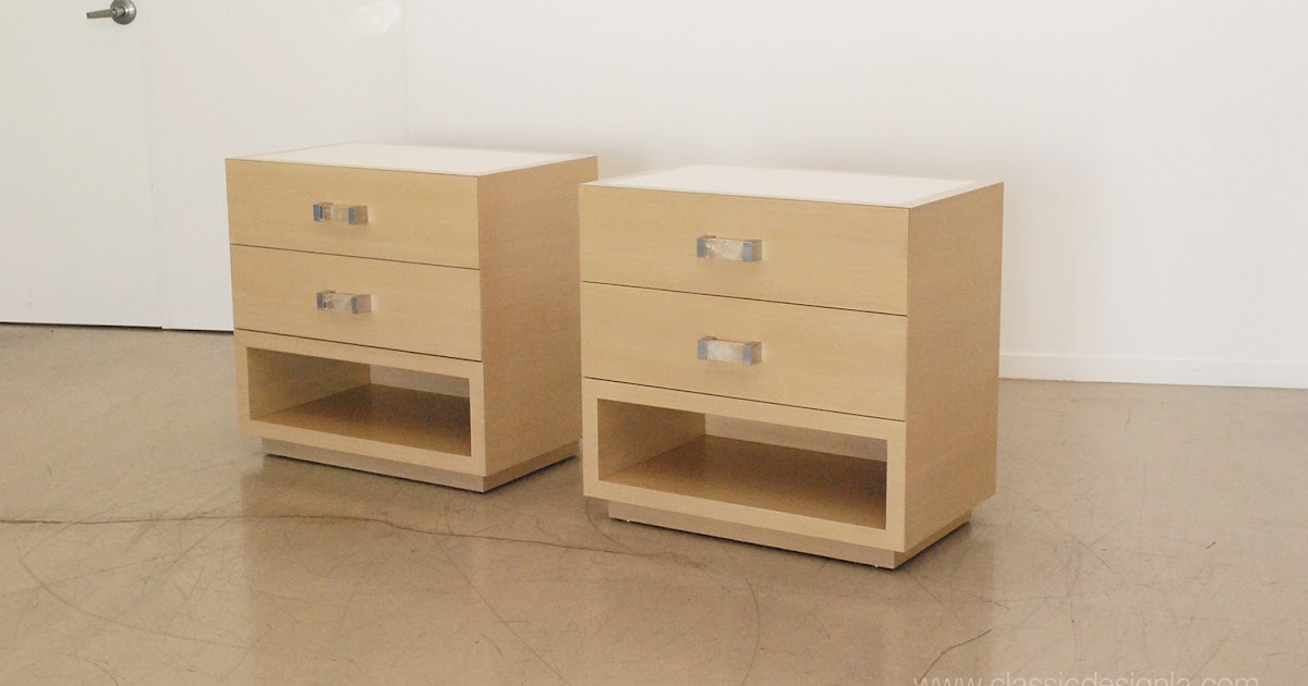 classic design White Oak Nightstands