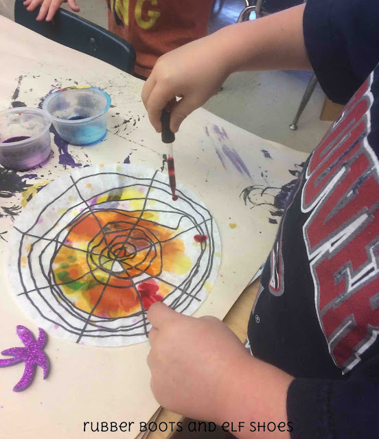 coffee filter spider webs rubber boots and elf shoes