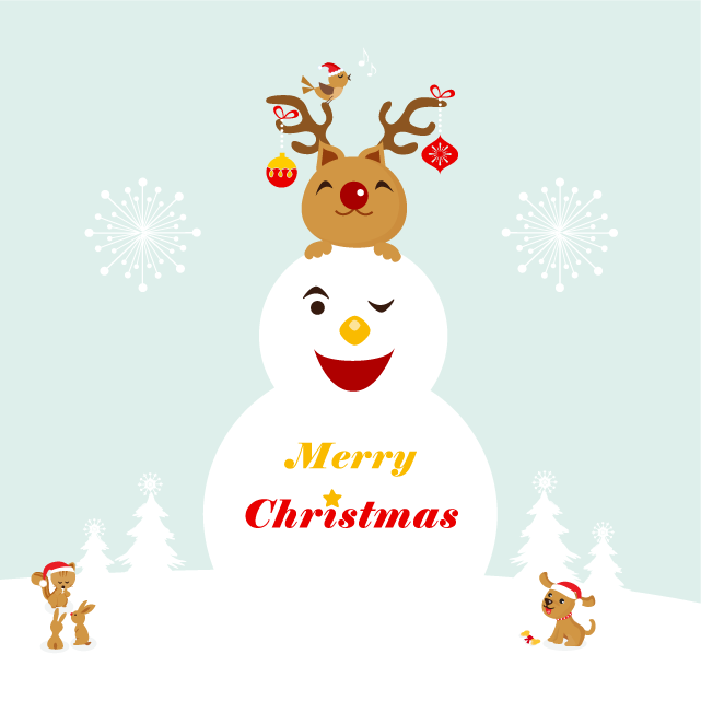 Christmas Vector Wishes free vector
