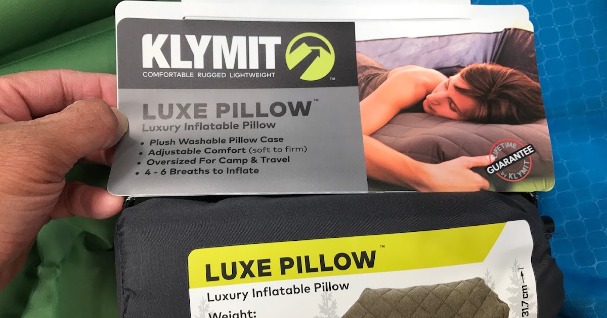 Klymit Luxe Camping Pillow Costco Weekender