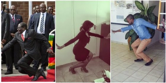 People copying the new trend of Mugabe fall via geniushowto.blogspot.com #mugabefalls memes