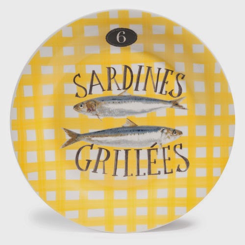 assiettes sardines grillées maisons du monde sélection déco woodybeauty coup de coeurs déco ile de ré maison du monde woody beauty