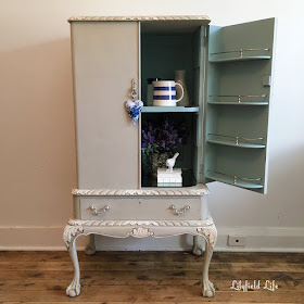 vintage cocktail cabinet repaired and painted by Lilyfield Life