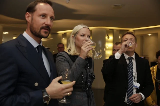 rown Prince Haakon and Crown Princess Mette-Marit of Norway attended the conference "Marine Proteins and Peptides Symposium 2016" in Alesund