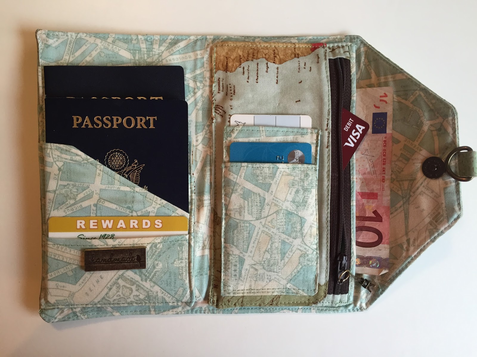 Running With Rocket Travel Purses; Passport Wallet Finished