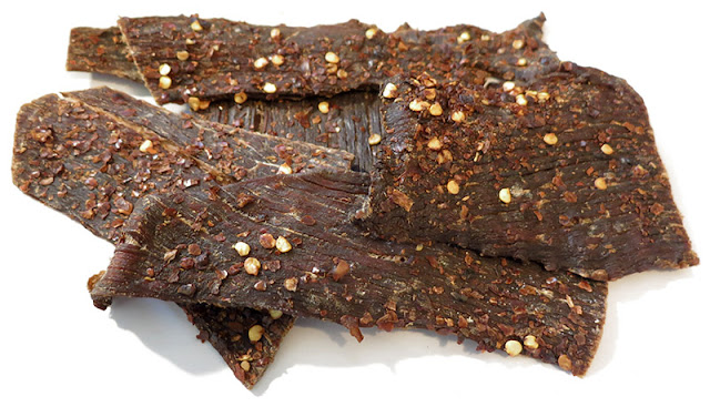 hot peppered beef jerky