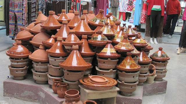 Recipientes de Tajine en Fez el Bali