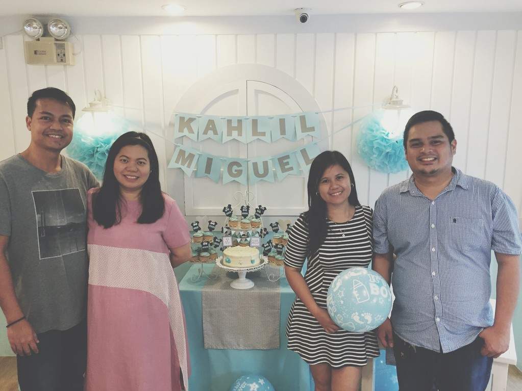 Photo with our officemates during our Stacy’s BGC baby shower