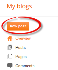new post blogger